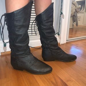 Black Leather Boots